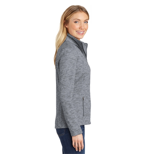 Port Authority Women's Digi Stripe Fleece Jacket. - Port Authority Women's Digi Stripe Fleece Jacket. - Image 14 of 25