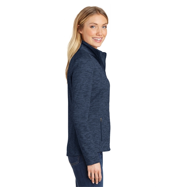 Port Authority Women's Digi Stripe Fleece Jacket. - Port Authority Women's Digi Stripe Fleece Jacket. - Image 19 of 25