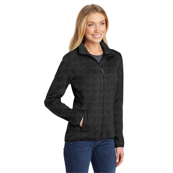 Port Authority Women's Sweater Fleece Jacket. - Port Authority Women's Sweater Fleece Jacket. - Image 7 of 30