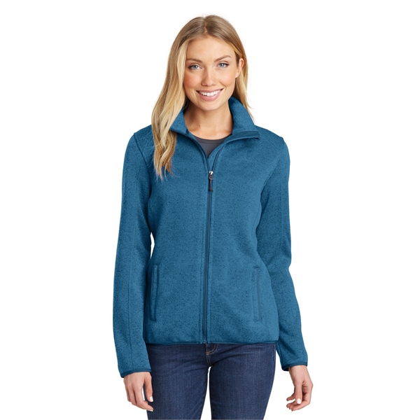 Port Authority Women's Sweater Fleece Jacket. - Port Authority Women's Sweater Fleece Jacket. - Image 1 of 30