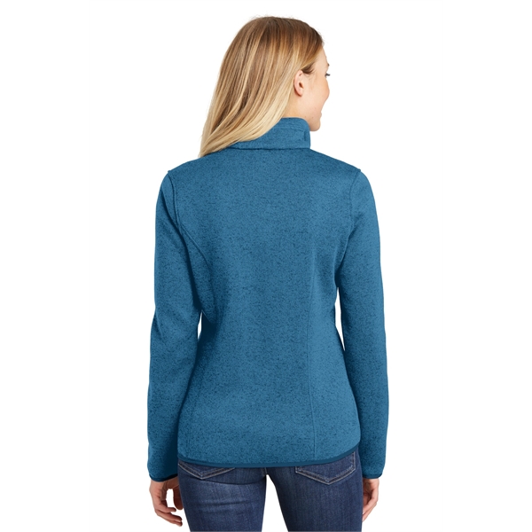 Port Authority Women's Sweater Fleece Jacket. - Port Authority Women's Sweater Fleece Jacket. - Image 13 of 30