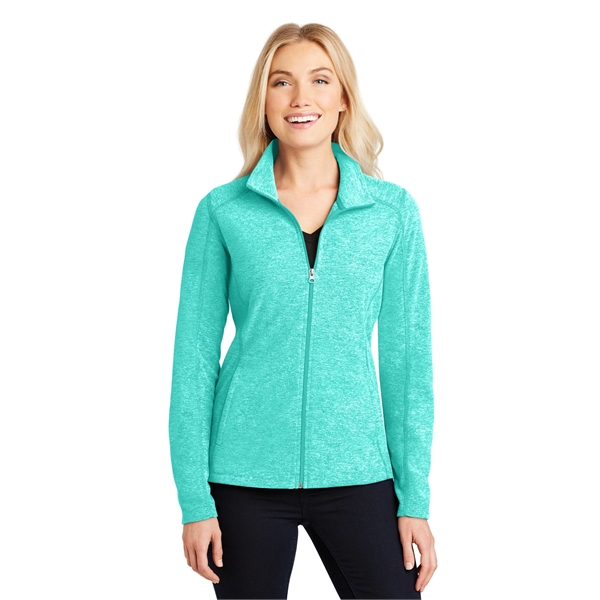 Port Authority Women's Heather Microfleece Full-Zip Jacket. - Port Authority Women's Heather Microfleece Full-Zip Jacket. - Image 27 of 30