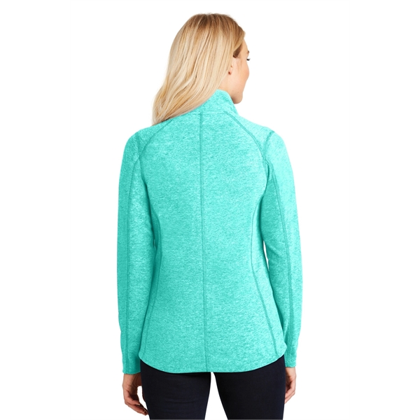 Port Authority Women's Heather Microfleece Full-Zip Jacket. - Port Authority Women's Heather Microfleece Full-Zip Jacket. - Image 4 of 30