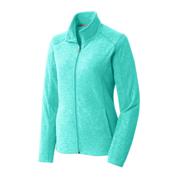 Port Authority Women's Heather Microfleece Full-Zip Jacket. - Port Authority Women's Heather Microfleece Full-Zip Jacket. - Image 6 of 30