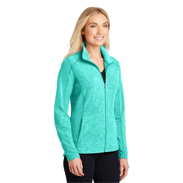 Port Authority Women's Heather Microfleece Full-Zip Jacket. - Port Authority Women's Heather Microfleece Full-Zip Jacket. - Image 7 of 30