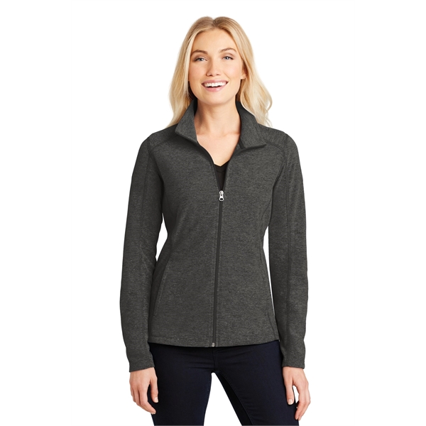 Port Authority Women's Heather Microfleece Full-Zip Jacket. - Port Authority Women's Heather Microfleece Full-Zip Jacket. - Image 28 of 30