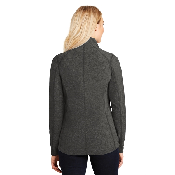 Port Authority Women's Heather Microfleece Full-Zip Jacket. - Port Authority Women's Heather Microfleece Full-Zip Jacket. - Image 9 of 30