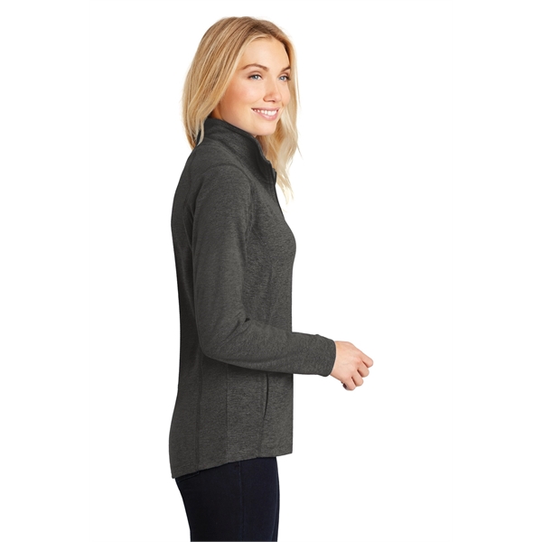 Port Authority Women's Heather Microfleece Full-Zip Jacket. - Port Authority Women's Heather Microfleece Full-Zip Jacket. - Image 10 of 30