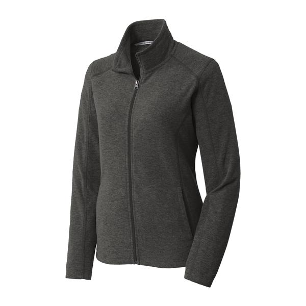 Port Authority Women's Heather Microfleece Full-Zip Jacket. - Port Authority Women's Heather Microfleece Full-Zip Jacket. - Image 11 of 30