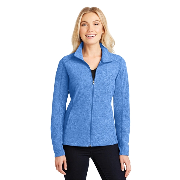 Port Authority Women's Heather Microfleece Full-Zip Jacket. - Port Authority Women's Heather Microfleece Full-Zip Jacket. - Image 26 of 30