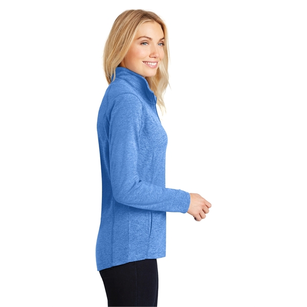 Port Authority Women's Heather Microfleece Full-Zip Jacket. - Port Authority Women's Heather Microfleece Full-Zip Jacket. - Image 2 of 30