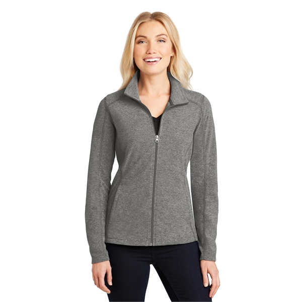 Port Authority Women's Heather Microfleece Full-Zip Jacket. - Port Authority Women's Heather Microfleece Full-Zip Jacket. - Image 13 of 30