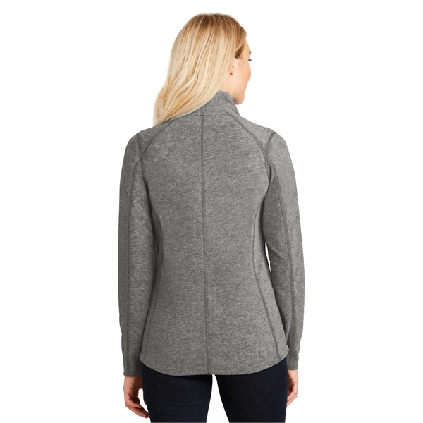 Port Authority Women's Heather Microfleece Full-Zip Jacket. - Port Authority Women's Heather Microfleece Full-Zip Jacket. - Image 14 of 30