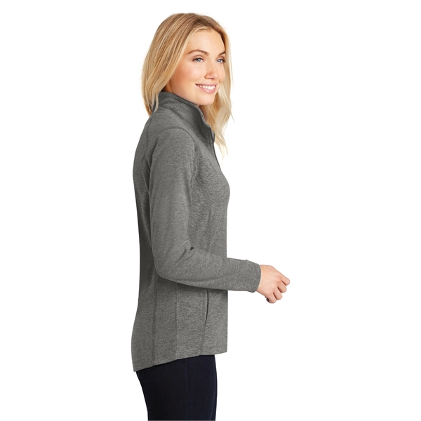 Port Authority Women's Heather Microfleece Full-Zip Jacket. - Port Authority Women's Heather Microfleece Full-Zip Jacket. - Image 15 of 30