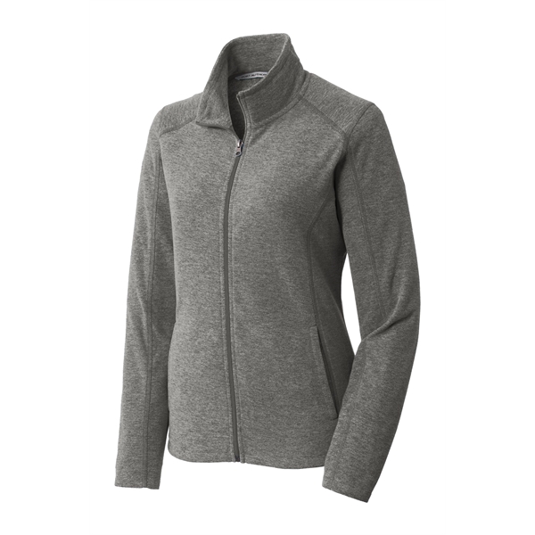 Port Authority Women's Heather Microfleece Full-Zip Jacket. - Port Authority Women's Heather Microfleece Full-Zip Jacket. - Image 16 of 30