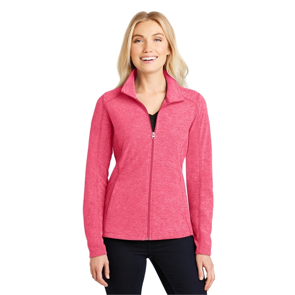 Port Authority Women's Heather Microfleece Full-Zip Jacket. - Port Authority Women's Heather Microfleece Full-Zip Jacket. - Image 29 of 30