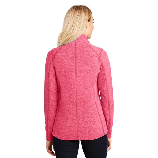 Port Authority Women's Heather Microfleece Full-Zip Jacket. - Port Authority Women's Heather Microfleece Full-Zip Jacket. - Image 18 of 30