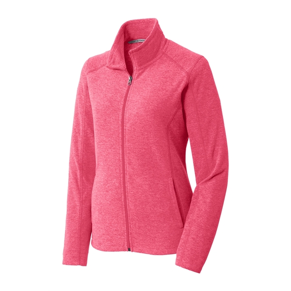 Port Authority Women's Heather Microfleece Full-Zip Jacket. - Port Authority Women's Heather Microfleece Full-Zip Jacket. - Image 20 of 30