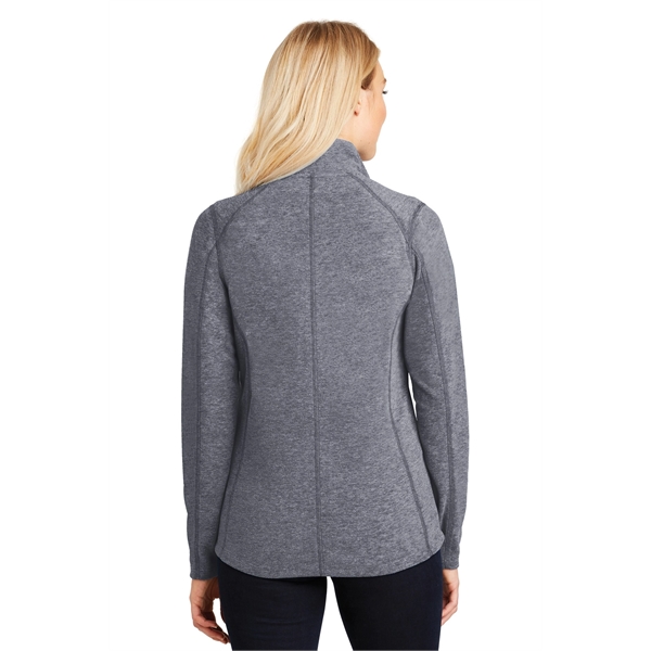 Port Authority Women's Heather Microfleece Full-Zip Jacket. - Port Authority Women's Heather Microfleece Full-Zip Jacket. - Image 22 of 30