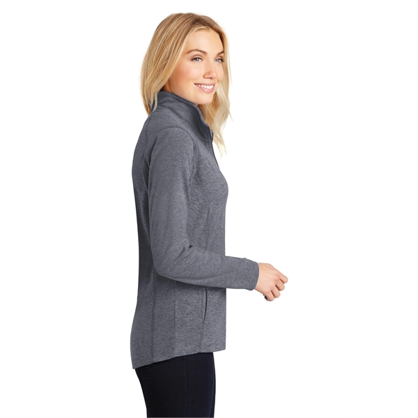 Port Authority Women's Heather Microfleece Full-Zip Jacket. - Port Authority Women's Heather Microfleece Full-Zip Jacket. - Image 23 of 30