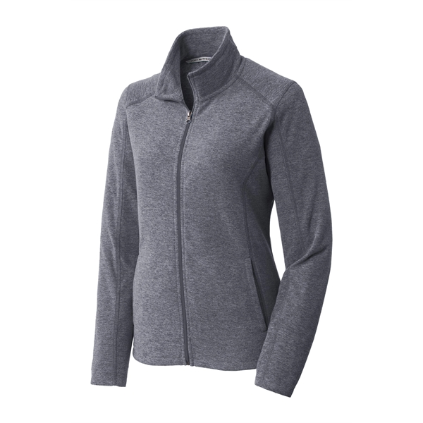 Port Authority Women's Heather Microfleece Full-Zip Jacket. - Port Authority Women's Heather Microfleece Full-Zip Jacket. - Image 24 of 30