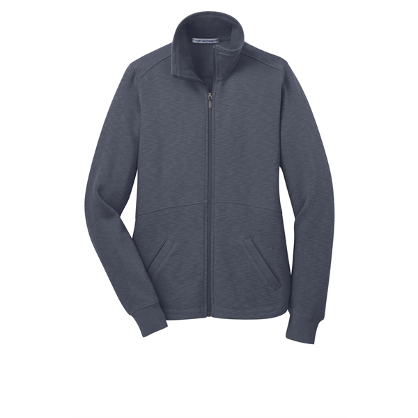 Port Authority Women's Slub Fleece Full-Zip Jacket. - Port Authority Women's Slub Fleece Full-Zip Jacket. - Image 13 of 14