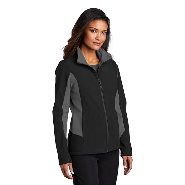 Port Authority Women's Core Colorblock Soft Shell Jacket. - Port Authority Women's Core Colorblock Soft Shell Jacket. - Image 4 of 28