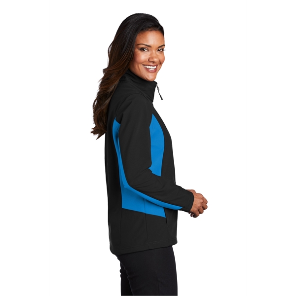 Port Authority Women's Core Colorblock Soft Shell Jacket. - Port Authority Women's Core Colorblock Soft Shell Jacket. - Image 16 of 28