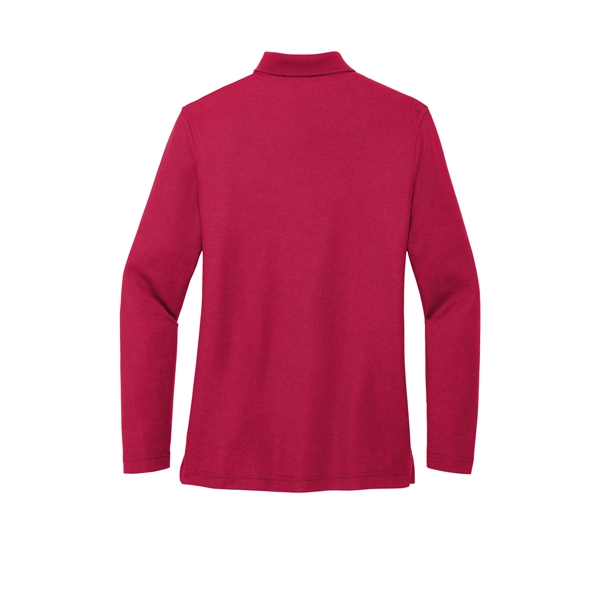 Port Authority Women's Silk Touch Long Sleeve Polo. - Port Authority Women's Silk Touch Long Sleeve Polo. - Image 40 of 45