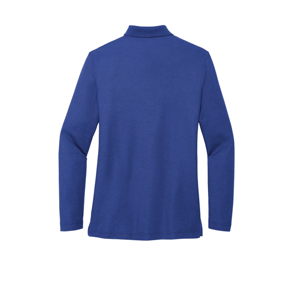 Port Authority Women's Silk Touch Long Sleeve Polo. - Port Authority Women's Silk Touch Long Sleeve Polo. - Image 28 of 45