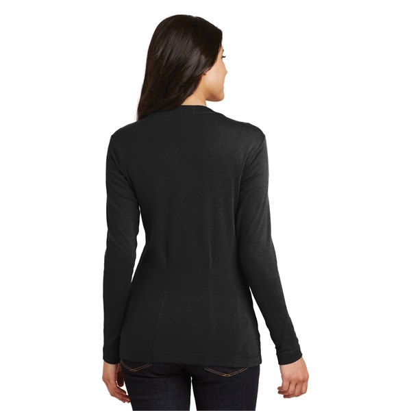 Port Authority Women's Modern Stretch Cotton Cardigan. - Port Authority Women's Modern Stretch Cotton Cardigan. - Image 15 of 20