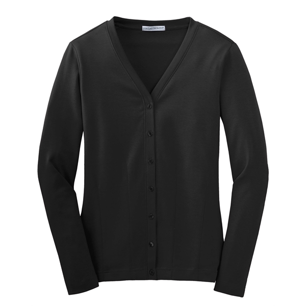 Port Authority Women's Modern Stretch Cotton Cardigan. - Port Authority Women's Modern Stretch Cotton Cardigan. - Image 17 of 20