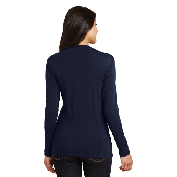 Port Authority Women's Modern Stretch Cotton Cardigan. - Port Authority Women's Modern Stretch Cotton Cardigan. - Image 11 of 20