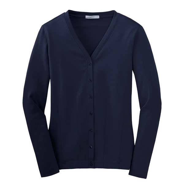 Port Authority Women's Modern Stretch Cotton Cardigan. - Port Authority Women's Modern Stretch Cotton Cardigan. - Image 20 of 20