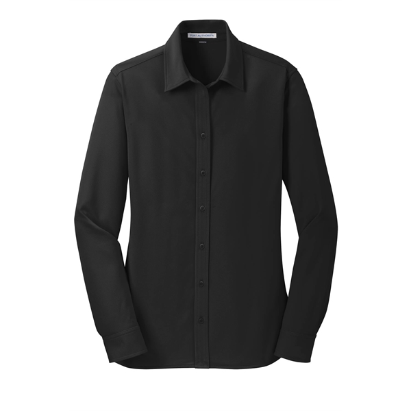 Port Authority Women's Dimension Knit Dress Shirt. - Port Authority Women's Dimension Knit Dress Shirt. - Image 8 of 25