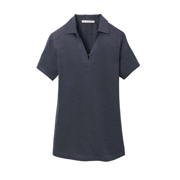 Port Authority Women's Digi Heather Performance Polo. - Port Authority Women's Digi Heather Performance Polo. - Image 3 of 19