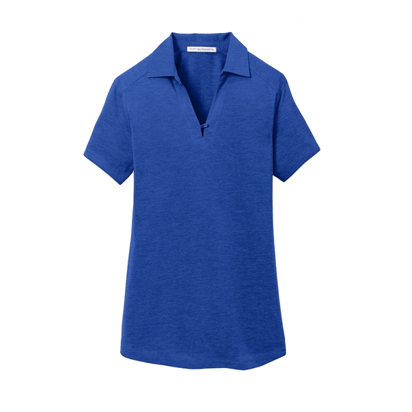 Port Authority Women's Digi Heather Performance Polo. - Port Authority Women's Digi Heather Performance Polo. - Image 18 of 19