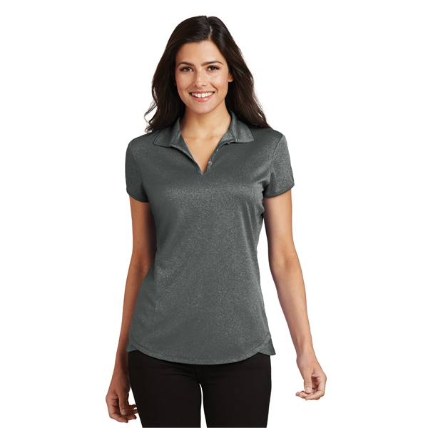 Port Authority Women's Trace Heather Polo. - Port Authority Women's Trace Heather Polo. - Image 6 of 20