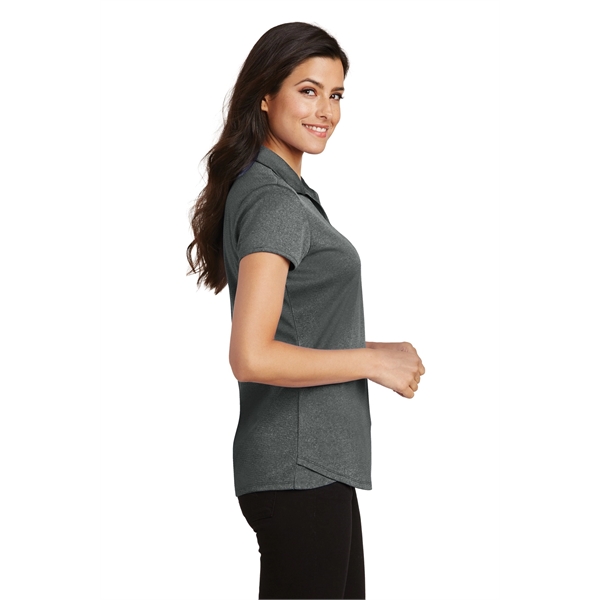 Port Authority Women's Trace Heather Polo. - Port Authority Women's Trace Heather Polo. - Image 8 of 20