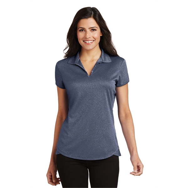 Port Authority Women's Trace Heather Polo. - Port Authority Women's Trace Heather Polo. - Image 11 of 20