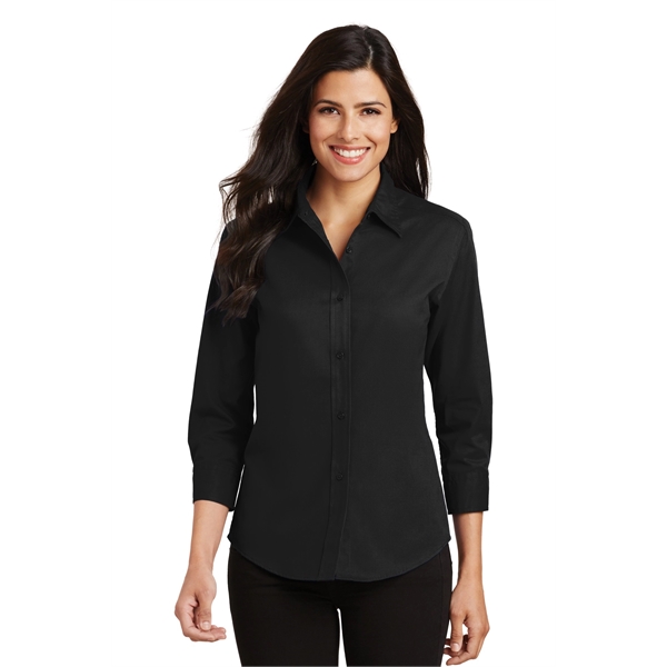 Port Authority Women's 3/4-Sleeve Easy Care Shirt. - Port Authority Women's 3/4-Sleeve Easy Care Shirt. - Image 25 of 40