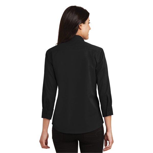 Port Authority Women's 3/4-Sleeve Easy Care Shirt. - Port Authority Women's 3/4-Sleeve Easy Care Shirt. - Image 26 of 40