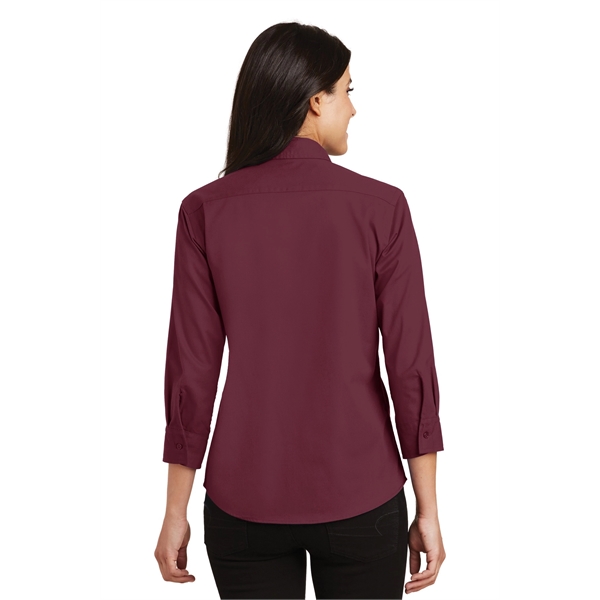 Port Authority Women's 3/4-Sleeve Easy Care Shirt. - Port Authority Women's 3/4-Sleeve Easy Care Shirt. - Image 3 of 40