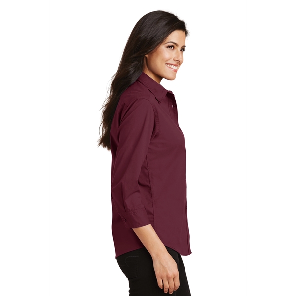 Port Authority Women's 3/4-Sleeve Easy Care Shirt. - Port Authority Women's 3/4-Sleeve Easy Care Shirt. - Image 4 of 40