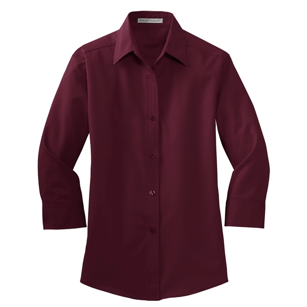 Port Authority Women's 3/4-Sleeve Easy Care Shirt. - Port Authority Women's 3/4-Sleeve Easy Care Shirt. - Image 5 of 40