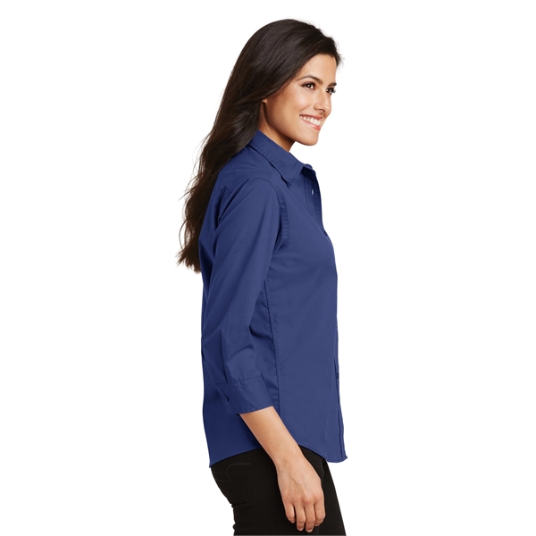 Port Authority Women's 3/4-Sleeve Easy Care Shirt. - Port Authority Women's 3/4-Sleeve Easy Care Shirt. - Image 34 of 40