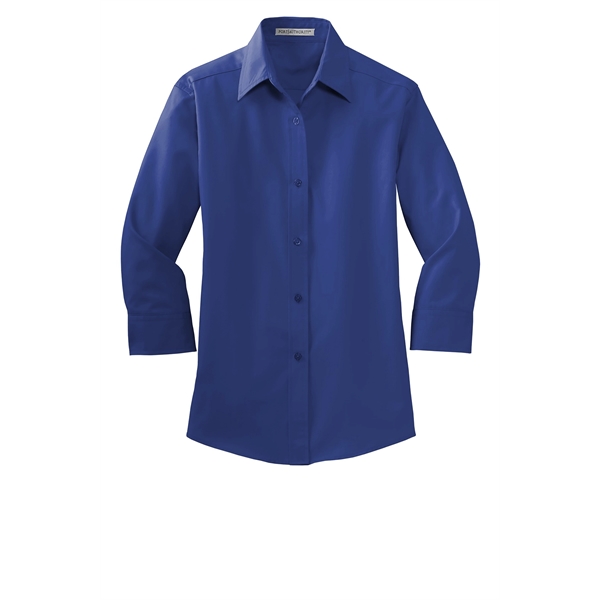 Port Authority Women's 3/4-Sleeve Easy Care Shirt. - Port Authority Women's 3/4-Sleeve Easy Care Shirt. - Image 9 of 40