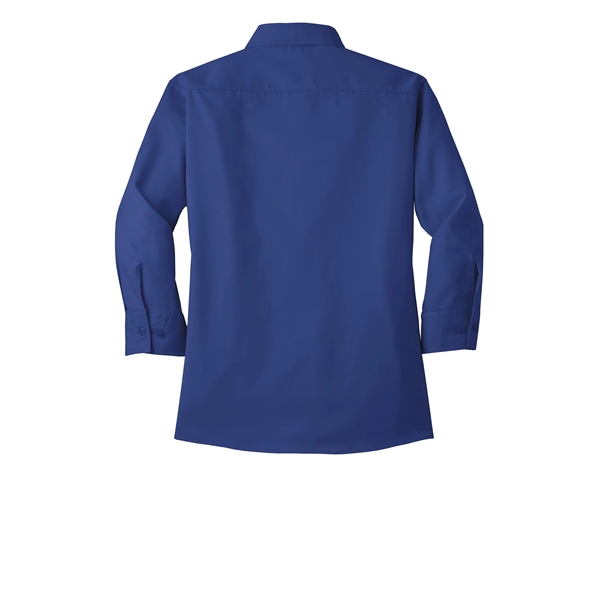 Port Authority Women's 3/4-Sleeve Easy Care Shirt. - Port Authority Women's 3/4-Sleeve Easy Care Shirt. - Image 10 of 40