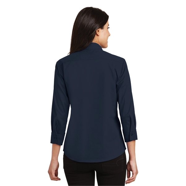 Port Authority Women's 3/4-Sleeve Easy Care Shirt. - Port Authority Women's 3/4-Sleeve Easy Care Shirt. - Image 36 of 40