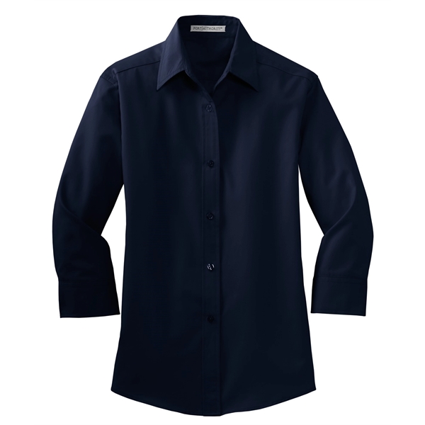 Port Authority Women's 3/4-Sleeve Easy Care Shirt. - Port Authority Women's 3/4-Sleeve Easy Care Shirt. - Image 11 of 40